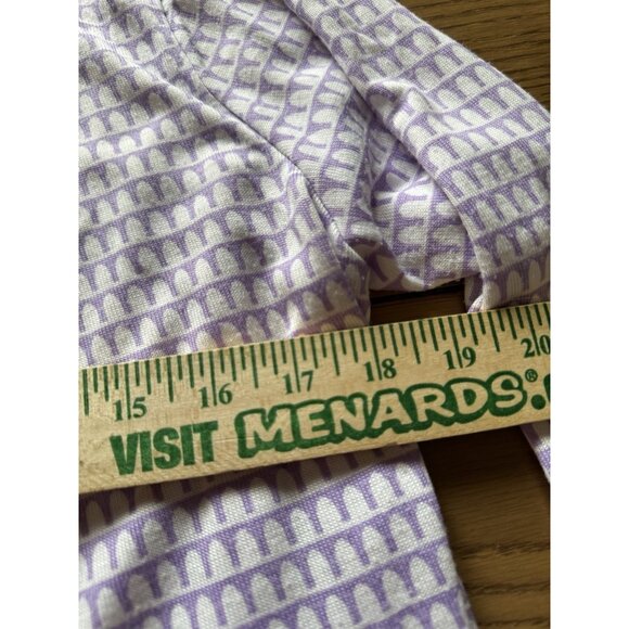 LulaRoe Women Size Large Open Front Cardigan Pockets Purple White Teacher Spring - Picture 5 of 12